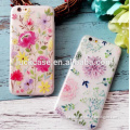 2016 Wholesale Beautiful Design Relief Painting Flower Frosted Soft TPU Phone Case Cover For iPhone 5/5s/6s/6plus